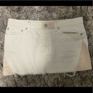 Free people white/beige skirt